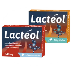 Lactéol® 340mg - Médicament antidiarrhéique en sachet en géllule pour restaurer la flore intestinale
